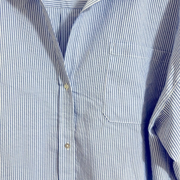 EUC Pomander Place Tuckernuck Striped Button Down Tunic Blouse XXL - Picture 3 of 5